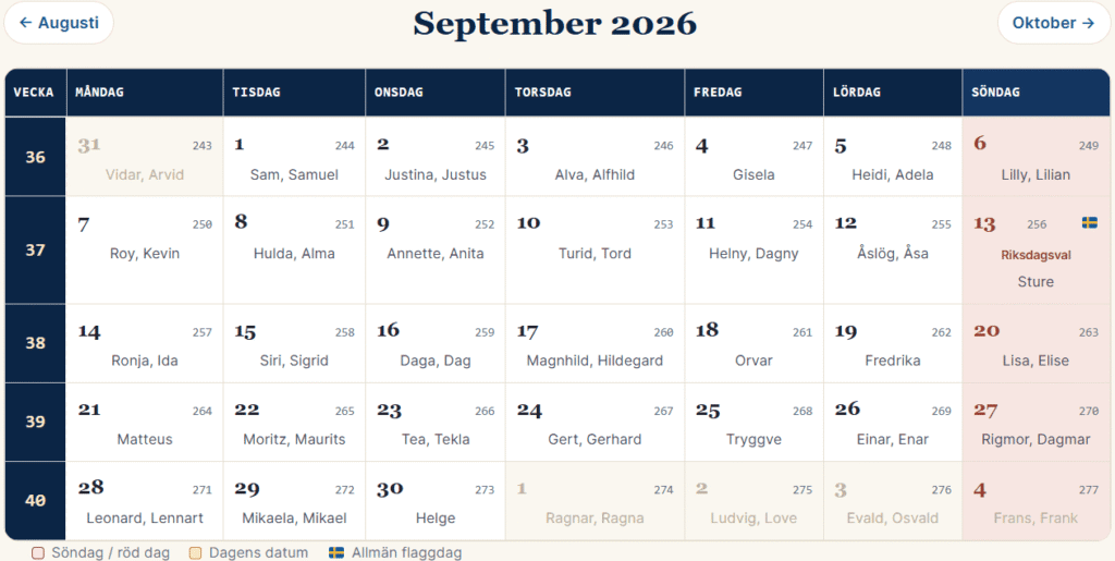 kalender september 2026